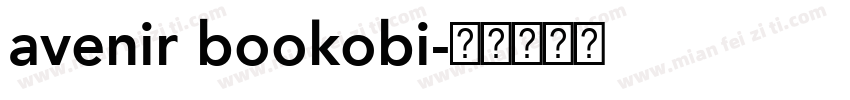 avenir bookobi字体转换